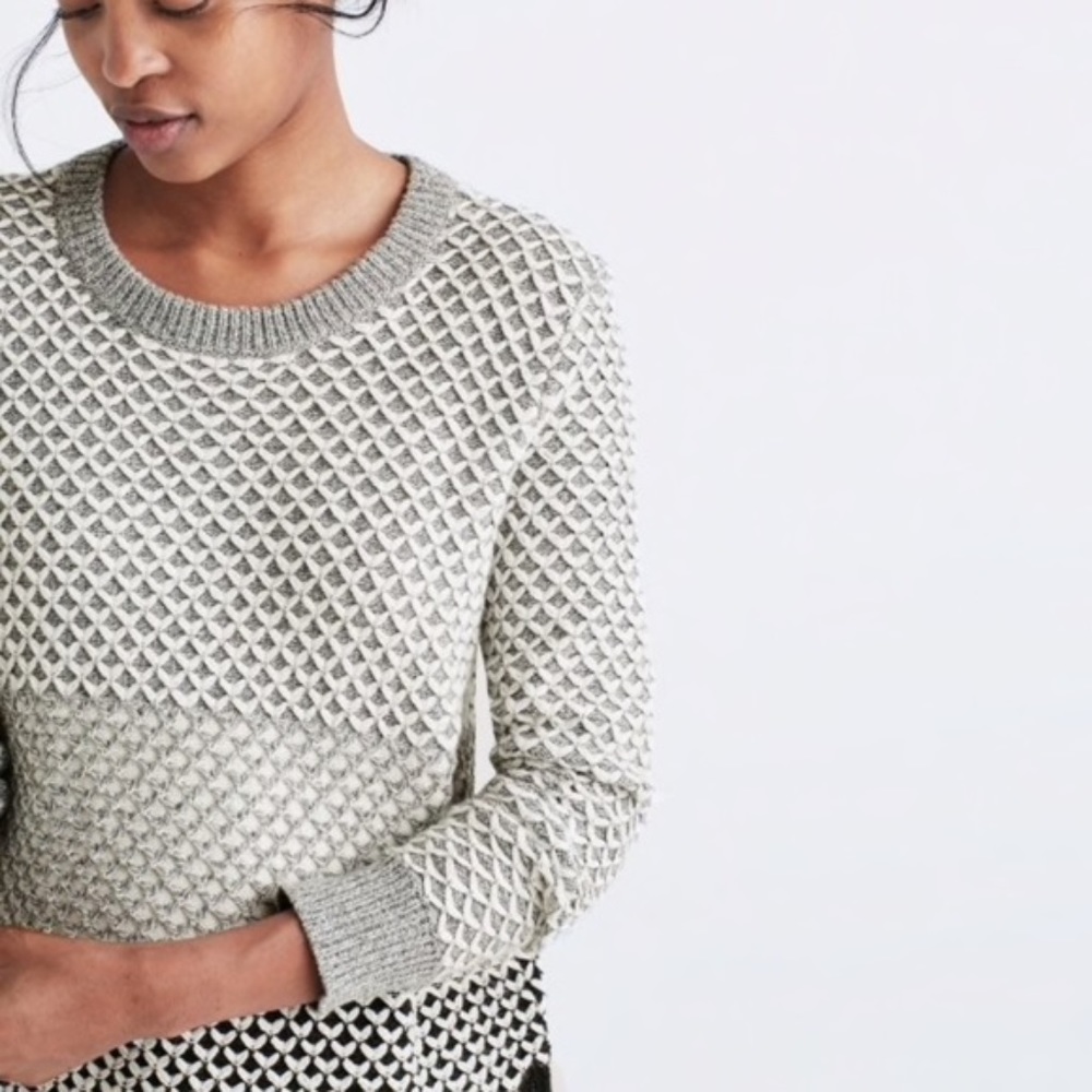Madewell Geo Block Pullover Sweater - Picture 3 of 8